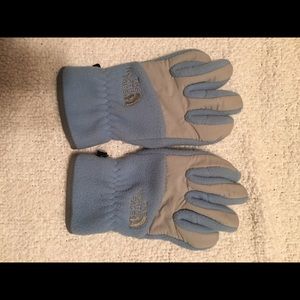 Girls northface gloves